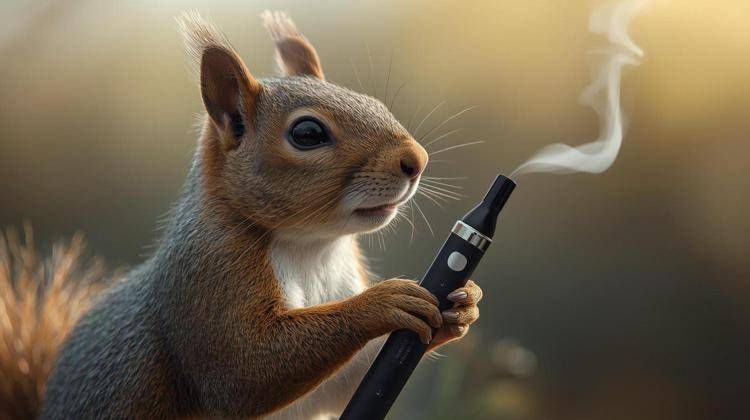 Scoiattolo con sigaretta elettronica - Canva /Immagine generata con AI
