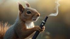 Scoiattolo con sigaretta elettronica - Canva /Immagine generata con AI