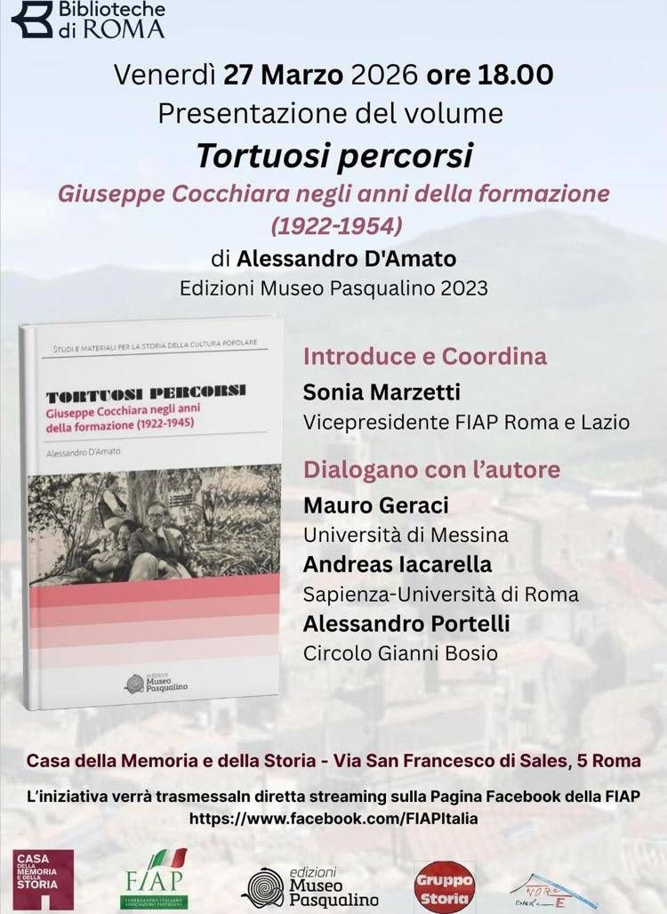'Tortuosi percorsi' di Alessandro D'Amato, venerdì la presentazione a Roma
