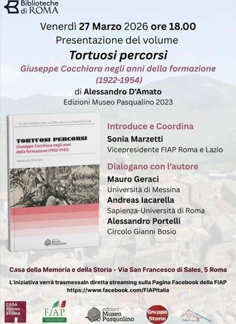 'Tortuosi percorsi' di Alessandro D'Amato, venerdì la presentazione a Roma