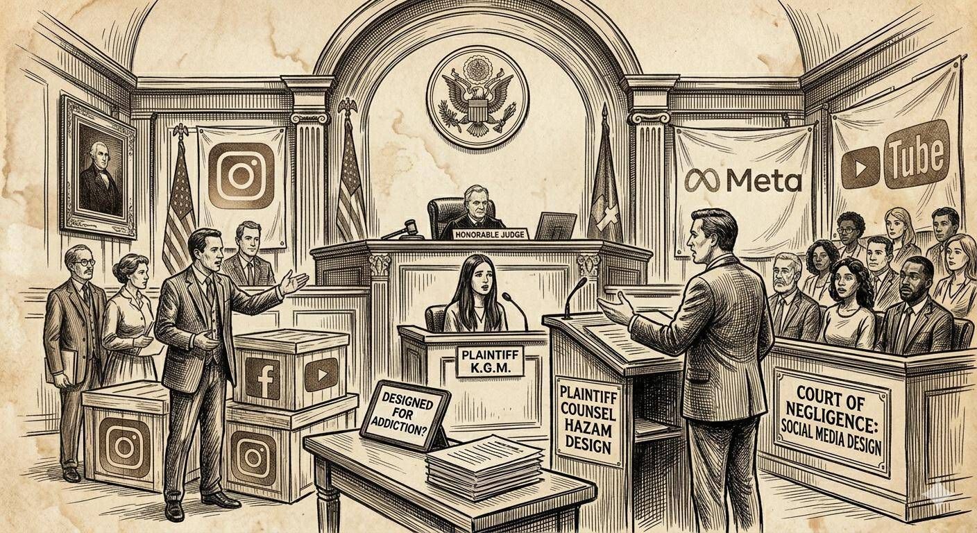 Meta e YouTube sono ritenute responsabili di aver creato prodotti che inducono dipendenza