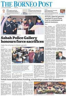 Malaysia: Sabah state government reiterates support for police for security and development