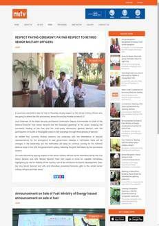 Myanmar: Retired military officers honored ahead of Armed Forces Day parade