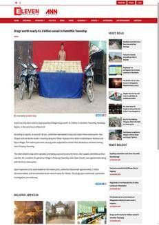 Myanmar: Maxi sequestro di droga nella regione di Mandalay