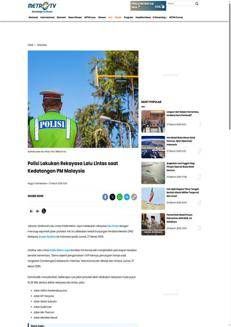 Indonesia: Jakarta traffic diverted for Malaysian PM Anwar Ibrahim's visit and geopolitical talks