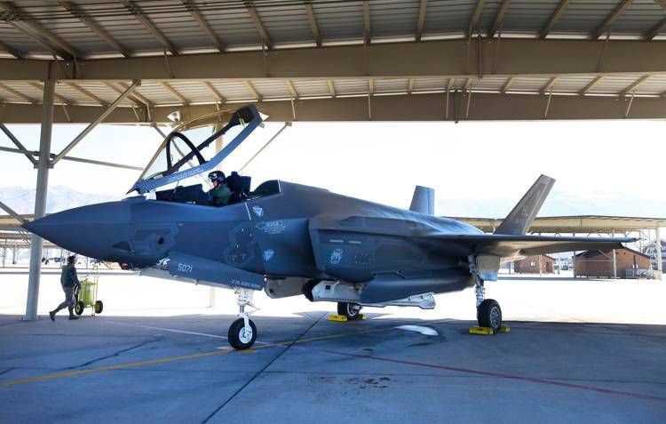Un Lockheed Martin F-35A in una base nello Utah (foto Bloomberg)  - Bloomberg
