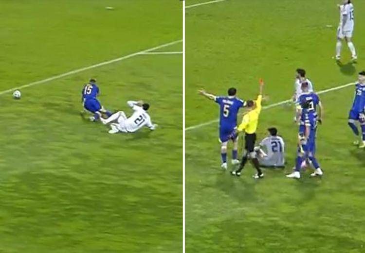 L'espulsione di Bastoni - Frame Rai