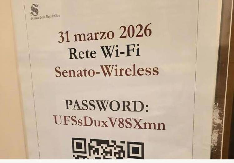 Senato, nella password Wi-Fi c'è la parola 'Dux'. Fonti: 