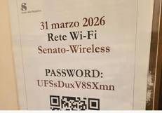Senato, nella password Wi-Fi c'è la parola 'Dux'. Fonti: 