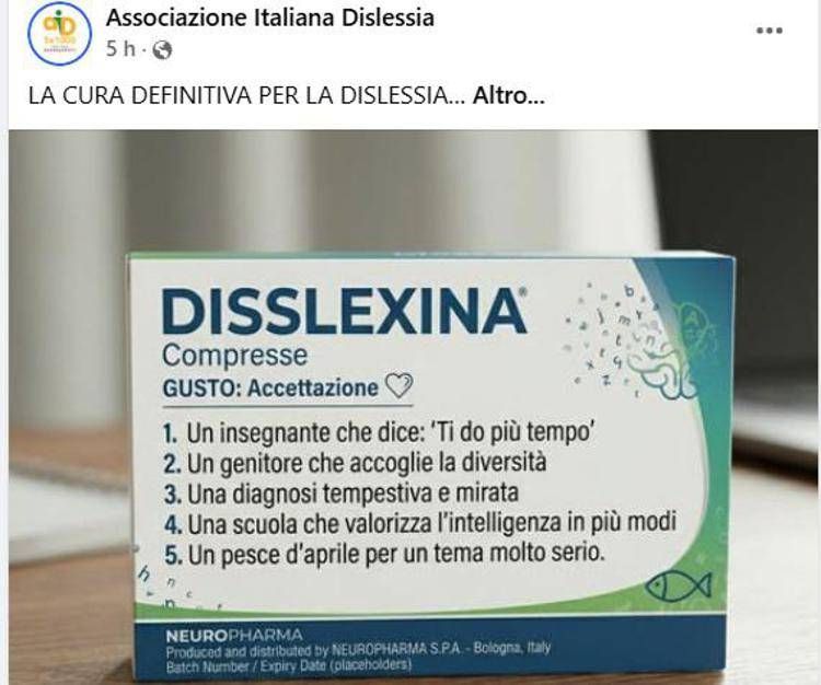 L'immagine sul profilo Fb dell'Aid