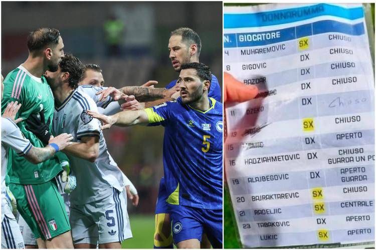 La lite e il foglietto di Donnarumma