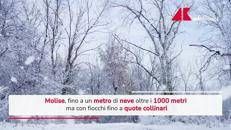 Maltempo, Abruzzo e Molise sommersi di neve: è ancora allerta rossa in tre Regioni