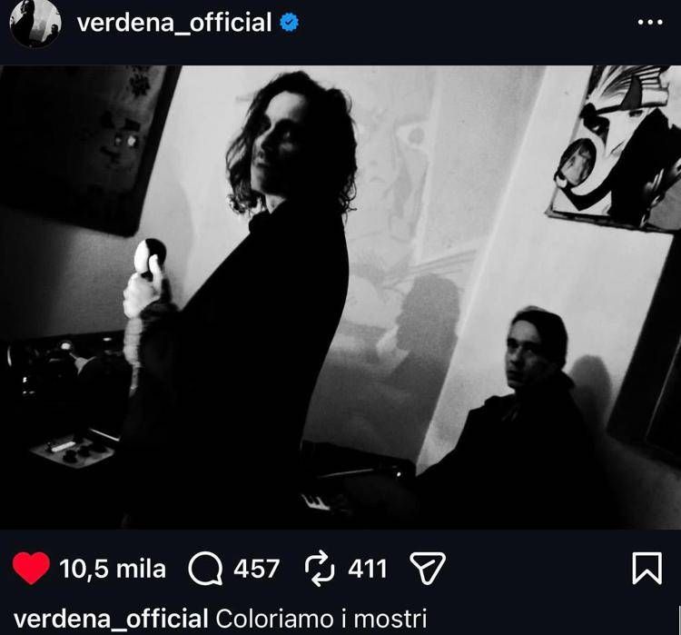 Il post dei Verdena su Instagram