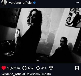 Il post dei Verdena su Instagram