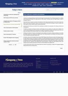 Corea del Nord: Cerimonia di premiazione per i contributi scientifici e tecnologici del 2025