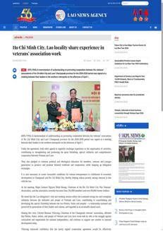 Laos: Ho Chi Minh City and Champasak Veterans' Associations Sign Cooperation Agreement