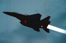 Un F15 in volo (Fotogramma/Ipa)