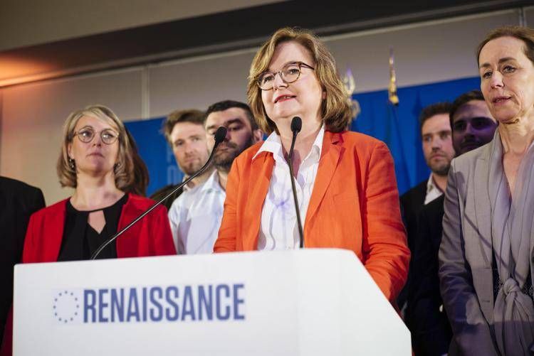L'eurodeputata Nathalie Loiseau (Renew Europe) tiene un discorso a Parigi  - Fotogramma/Ipa