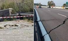 La frana di Petacciato e lo squarcio nell'autostrada