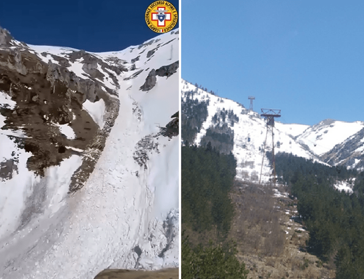 Gran Sasso, valanga ai Valloni di Campo Imperatore: verifiche in corso