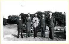 La missione di Enrico Cuccia (primo da sinistra) a Eastbourne nel 1947 - Fonte: Archivio Storico Mediobanca