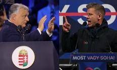 Viktor Orban e Peter Magyar - Afp