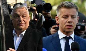 Viktor Orban e Peter Magyar (Afp)