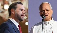 JD Vance e Papa Leone (Afp)