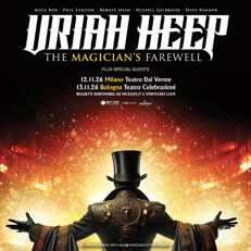 Uriah Heep tornano in Italia con due date a novembre