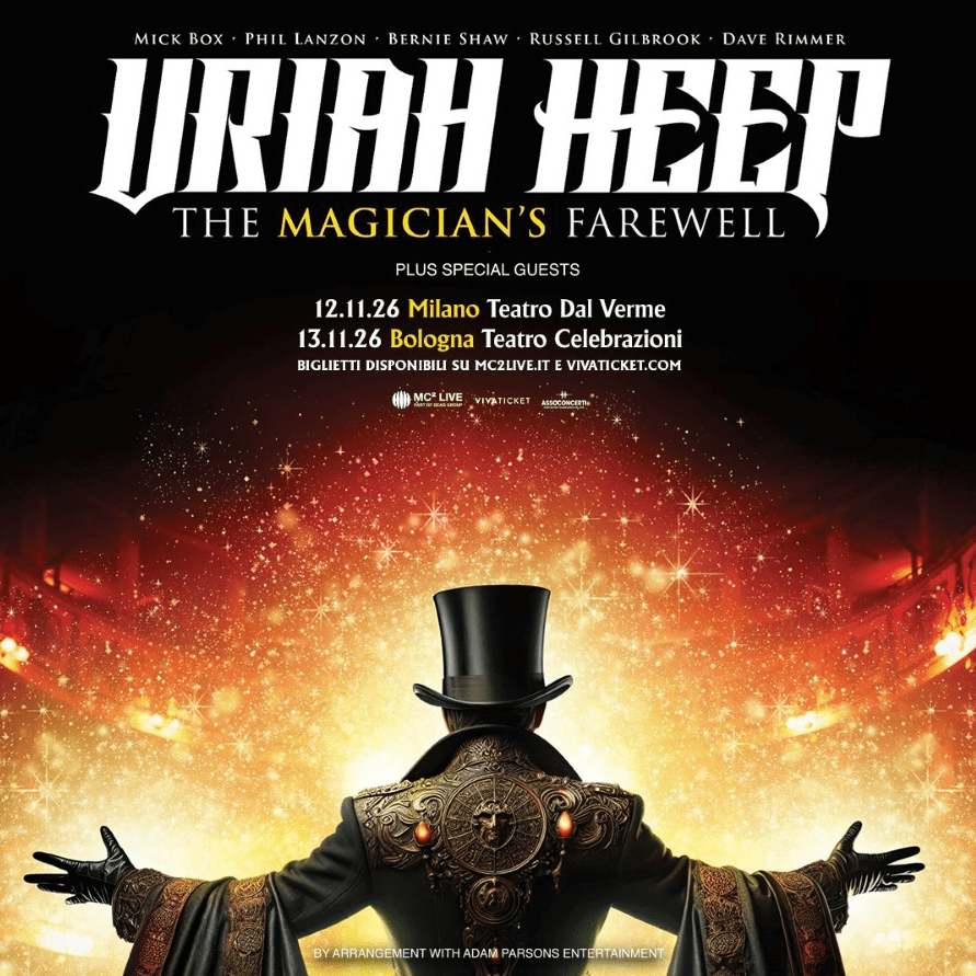 Uriah Heep tornano in Italia con due date a novembre