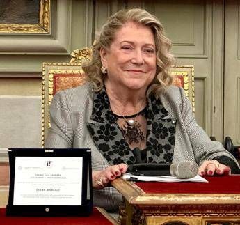 Diana Bracco premiata alla carriera per 'Leadership & Innovazione'