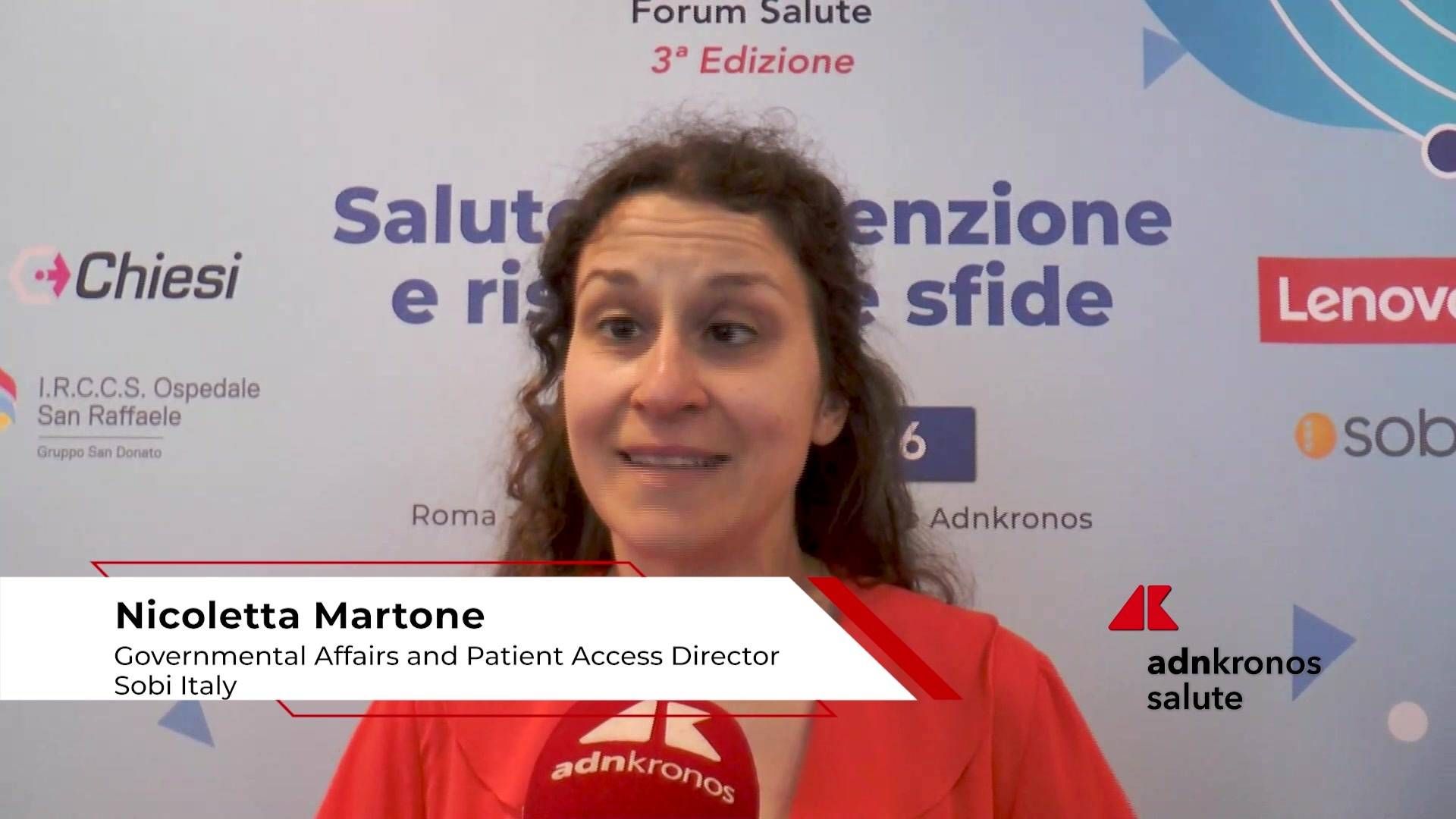 Farmaceutica: Martone (Sobi), 'riforma per accesso equo a cure'