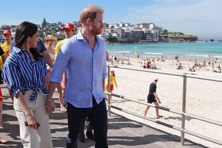 Harry e Meghan a Bondi Beach - (Afp)