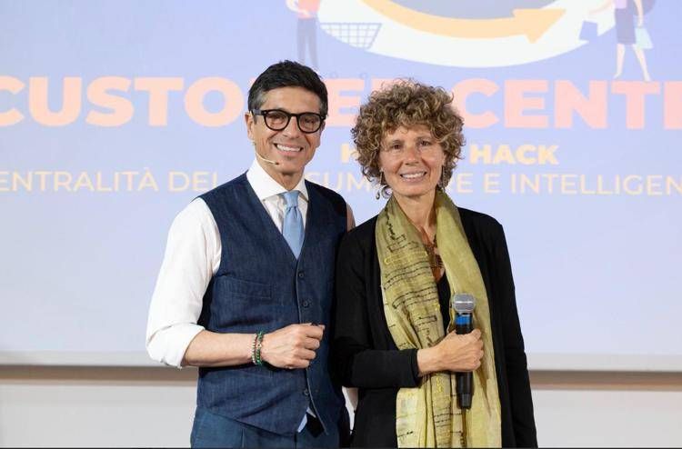 Massimiliano Dona presidente Unc e Cristina Cenci di Eikon