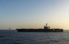 La USS Abraham Lincoln (CVN 72) conduce operazioni di blocco statunitensi nel Mar Arabico - (Afp)