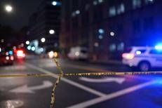 Nastro della polizia - (Afp)