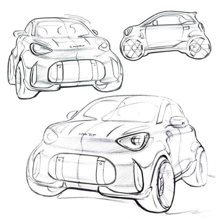 smart riscopre la sua icona urbana, ecco i primi sketch della Concept #2