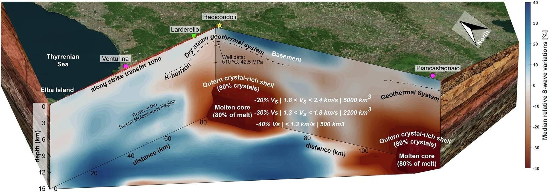 Individuati serbatoi magmatici nel sottosuolo toscano