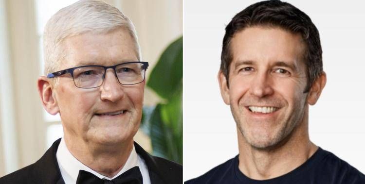 Tim Cook e John Ternus (Fotogramma/Ipa e sito della Apple)