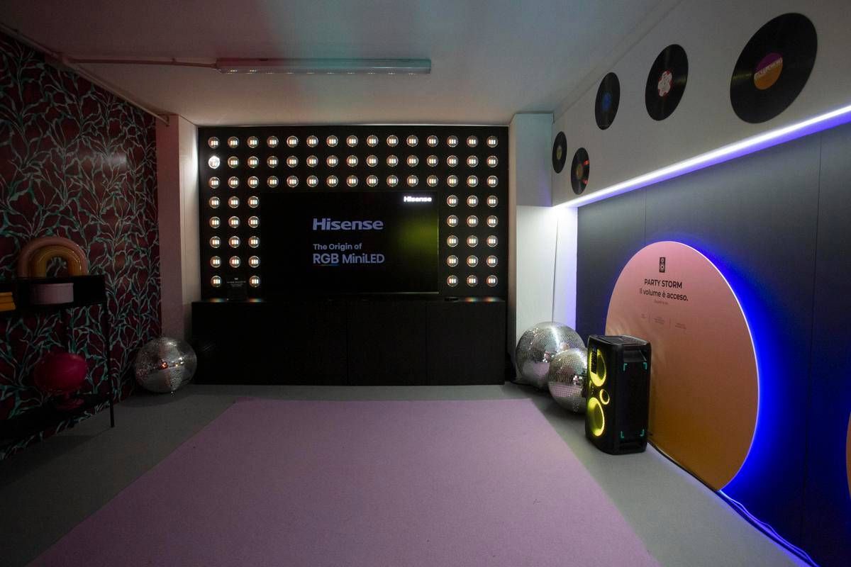 Alla Design week di Milano Hisense presenta 'The colorful district'