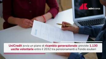 Unicredit, accordo con sindacati per il piano di ricambio generazionale - Video