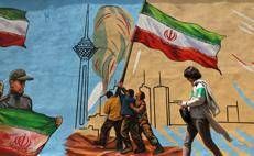 Murales anti Usa e anti Israele in Iran - (Afp)