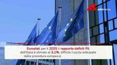 Eurostat, rapporto deficit-pil Italia al 3,1% nel 2025: cosa dicono i dati