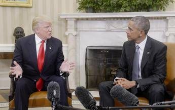 Donald Trump e Barck Obama nel 2016 - Fotogramma /Ipa
