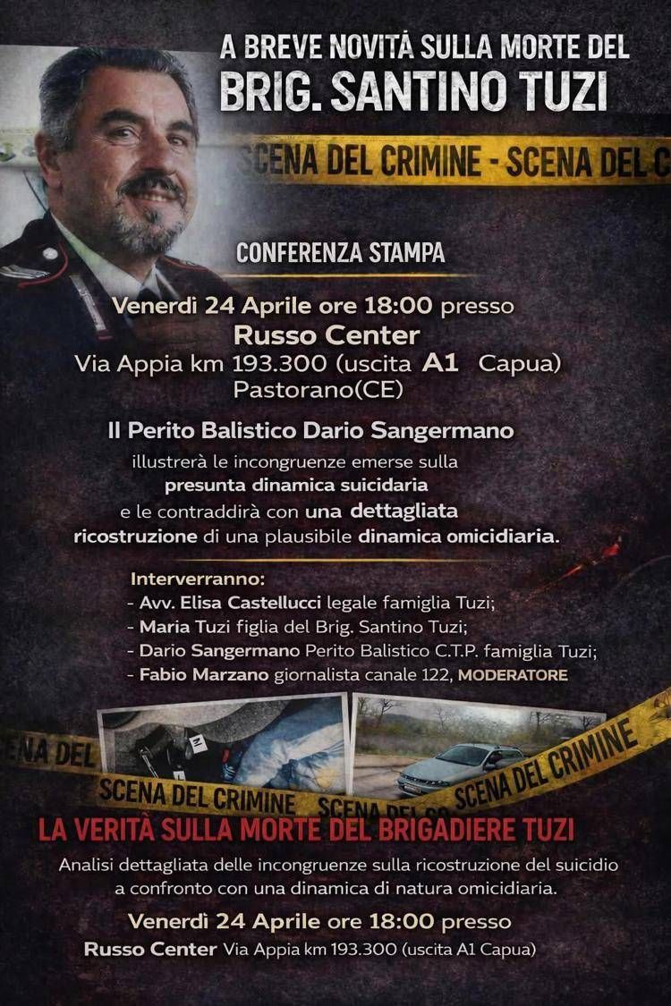 Omicidio Mollicone, la figlia del carabiniere Tuzi incarica perito: ''Mio padre non si è suicidato''