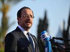 Il presidente della Repubblica di Cipro Nikos Christodoulides ieri ad Agia Napa  - Fotogramma/Ipa