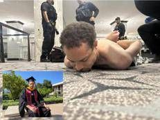 La foto pubblicata da Trump. Nel riquadro, l'attentatore in una foto dal suo profilo Linkedin