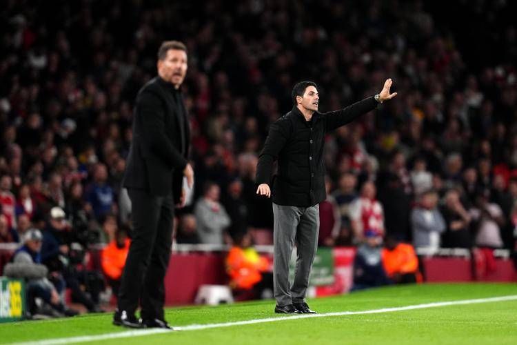 Diego Simeone  e Mikel Arteta (Fotogramma/Ipa)