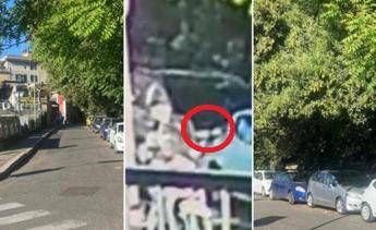 Al centro l'autore degli spari