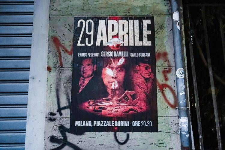 Manifesto per la commemorazione di Sergio Ramelli a Milano - Fotogramma /Ipa